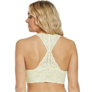 Free People Galloon Lace Racerback Lemon Lace NWT